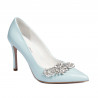 Zapatos elegantes de mujer 1300 azul bebé