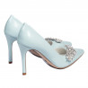 Zapatos elegantes de mujer 1300 azul bebé