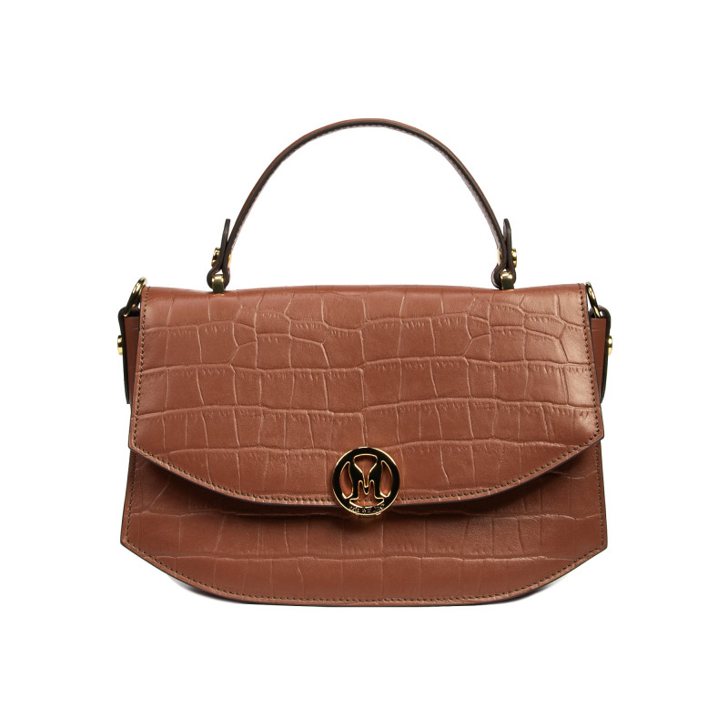 Bolso de mano para mujer 023g croco camel