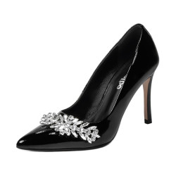 Zapatos elegantes de mujer 1300 charol negro