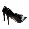 Zapatos elegantes de mujer 1300 charol negro