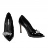 Zapatos elegantes de mujer 1300 charol negro