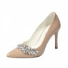 Zapatos elegantes de mujer 1300 charol camel