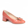 Zapatos elegantes de mujer 1321 charol salmón