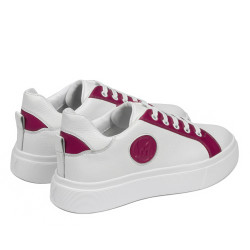 Zapatillas deportivas mujer 6073 blanco+fucsia