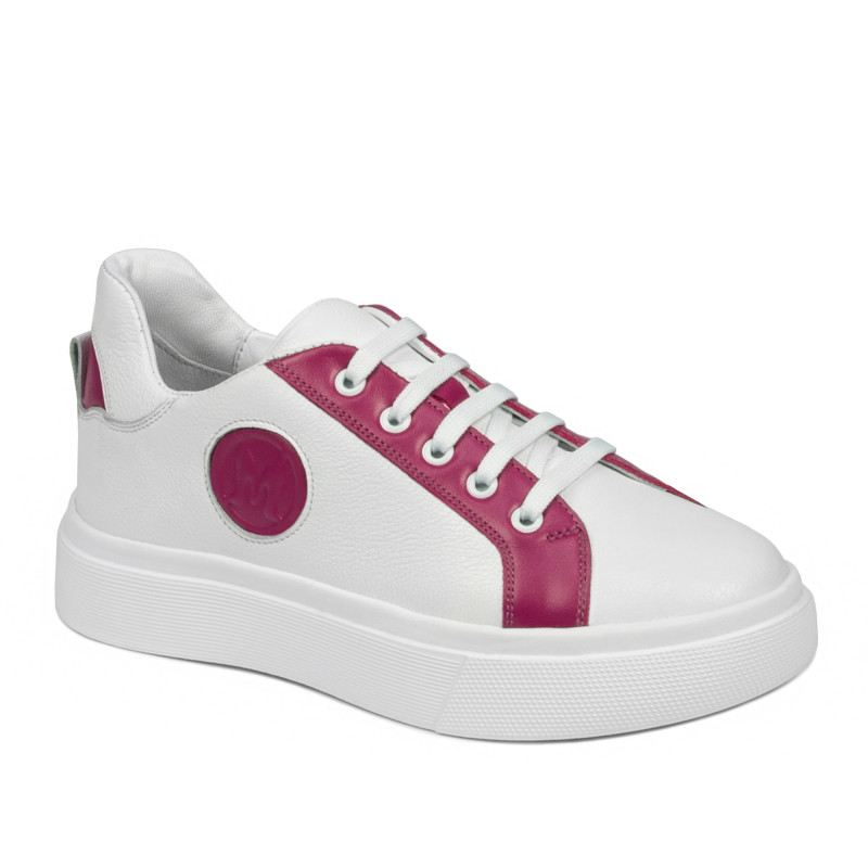 Zapatillas deportivas mujer 6073 blanco+fucsia