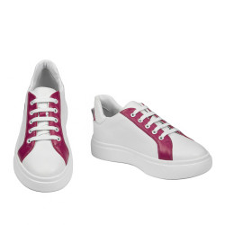 Zapatillas deportivas mujer 6073 blanco+fucsia