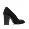 Zapatos elegantes de mujer 1278 negro antílope
