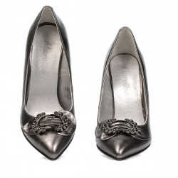 Zapatos elegantes de mujer 1279 plata nacarada