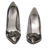 Zapatos elegantes de mujer 1279 plata nacarada
