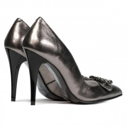 Zapatos elegantes de mujer 1279 plata nacarada