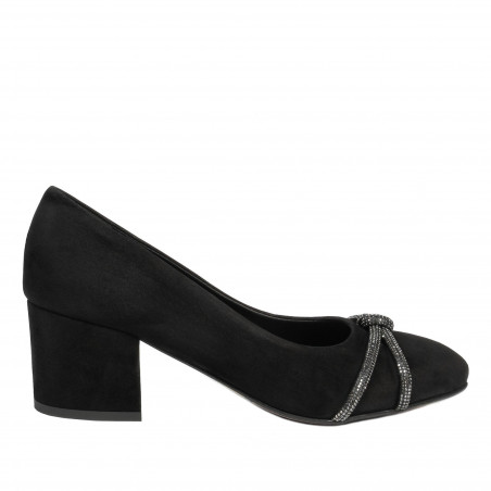 Zapatos elegantes de mujer 1336 negro antílope