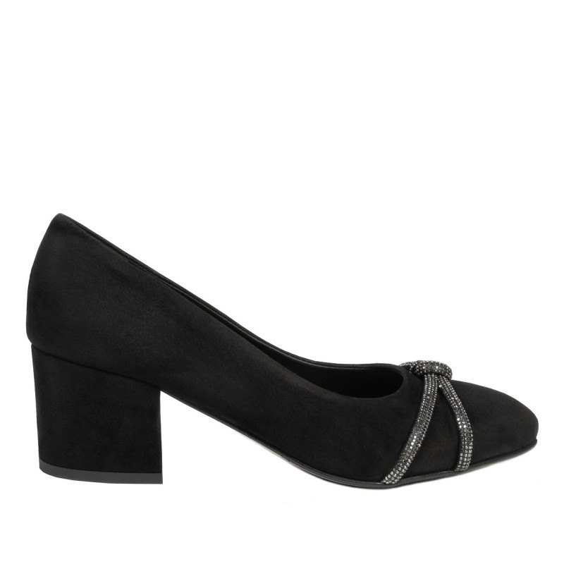 Zapatos elegantes de mujer 1336 negro antílope