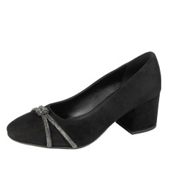 Zapatos elegantes de mujer 1336 negro antílope