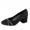 Zapatos elegantes de mujer 1336 negro antílope