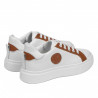 Zapatillas deportivas mujer 6073 blanco+camel