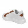 Zapatillas deportivas mujer 6073 blanco+camel