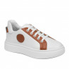 Zapatillas deportivas mujer 6073 blanco+camel
