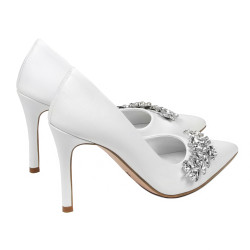 Zapatos elegantes de dama 1300 blanco