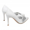 Zapatos elegantes de dama 1300 blanco
