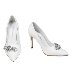 Zapatos elegantes de dama 1300 blanco