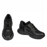 Deportivos adolescentes 8001 negro combinado