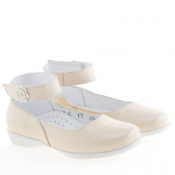 Zapatos niños pequeños 17c charol marfil