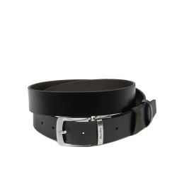 Cinturón hombre 71b bicolor negro brillante+café