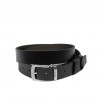 Cinturón hombre 71b bicolor negro brillante+café