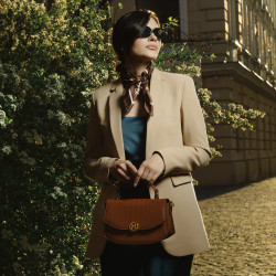 Bolso de mano para mujer 023g croco camel lifestyle