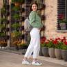 Zapatillas deportivas de mujer 6073 blanco+gris lifestyle