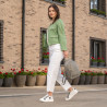 Zapatillas deportivas de mujer 6073 blanco+gris lifestyle