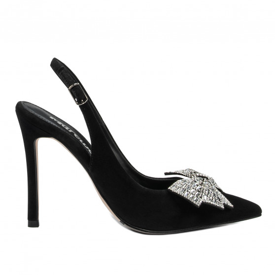 Sandalias de mujer 1316 negro terciopelo