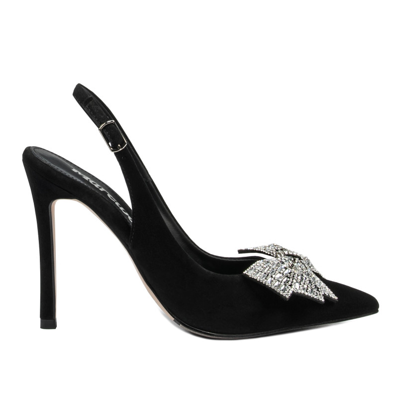 Sandalias de mujer 1316 negro terciopelo