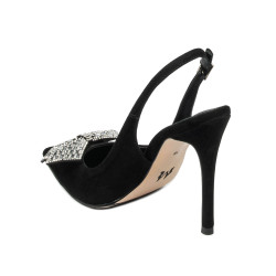 Sandalias de mujer 1316 negro terciopelo
