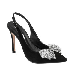 Sandalias de mujer 1316 negro terciopelo