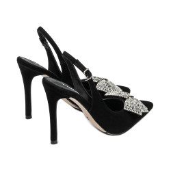 Sandalias de mujer 1316 negro terciopelo