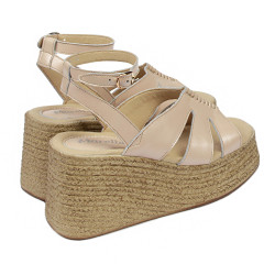 Sandalias de mujer 5108 beige nácar