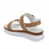 Sandalias mujer 5106 blanco+marrón