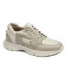Zapatillas deportivas hombre 966 beige combinado