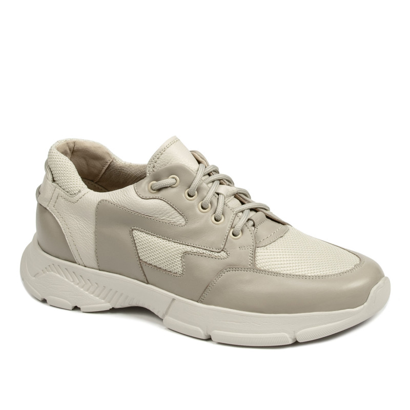 Zapatillas deportivas hombre 966 beige combinado