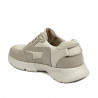 Zapatillas deportivas hombre 966 beige combinado