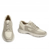 Zapatillas deportivas hombre 966 beige combinado