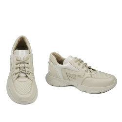 Zapatillas deportivas adolescentes 8001 beige combinado