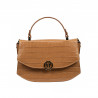 Bolso de mano para mujer 023g croco marrón