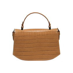 Bolso de mano para mujer 023g croco marrón
