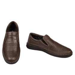 Mocasines hombres 925 café