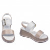 Sandalias de mujer 5107 beige nácar combinado