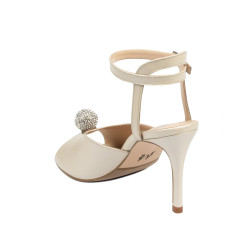 Sandalias mujer 1329 blanco perlado