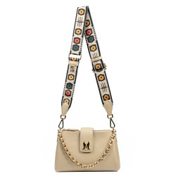 Bolso de mujer de hombro 003g beige